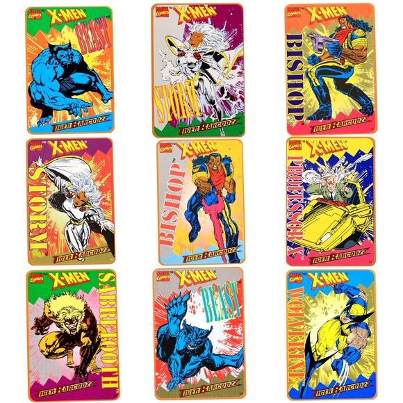 1994 Marvel X-Men Tiger Barcodzz Trading Cards [Lot of 9] - Picture 1 of 11